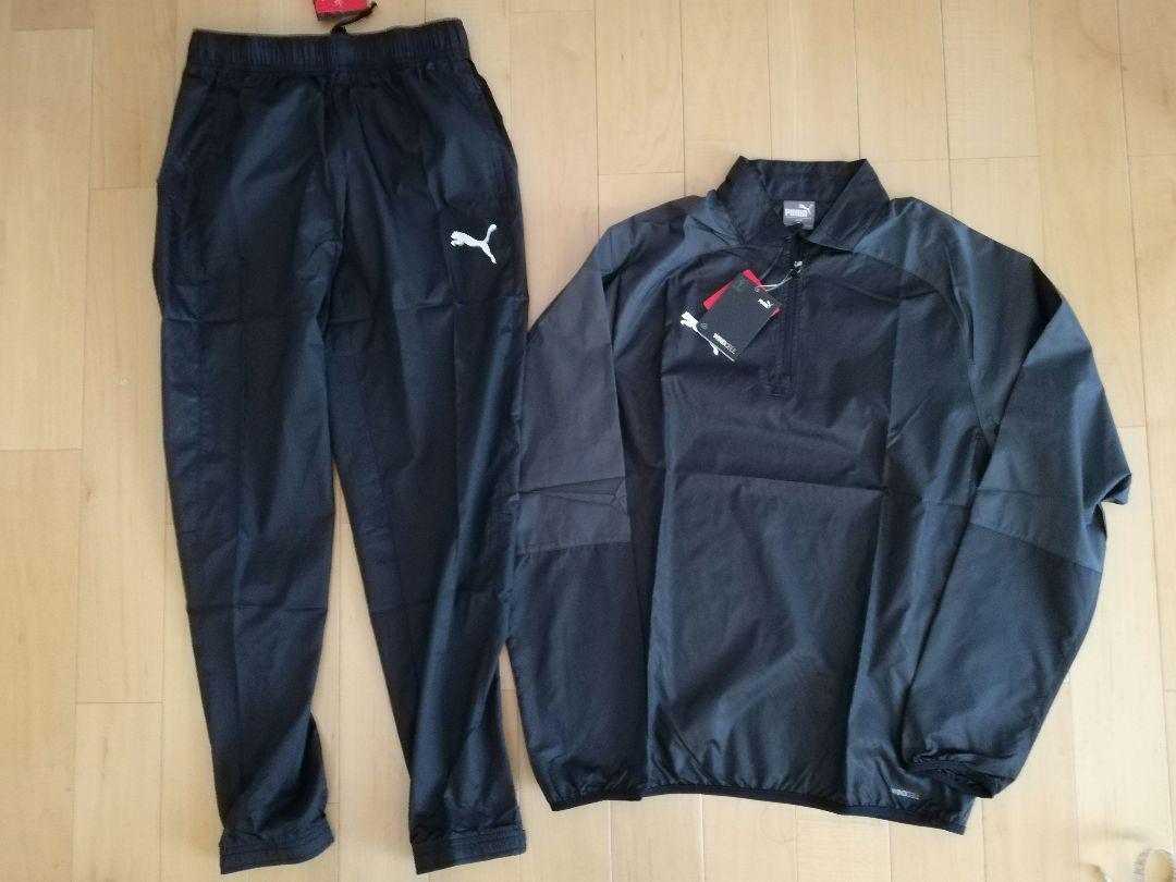 新品　サイズМ　PUMA ピステ・ウィンドブレーカー セットアップ　ブラック