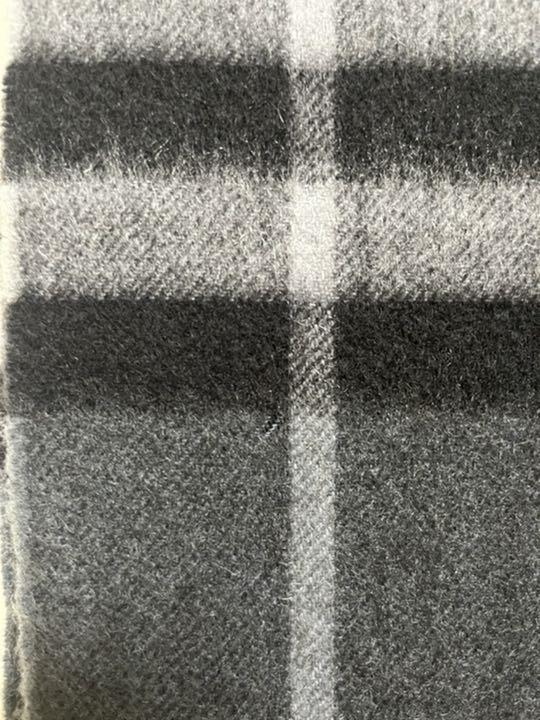 BURBERRY バーバリー マフラー カシミア100% チャコール 美品