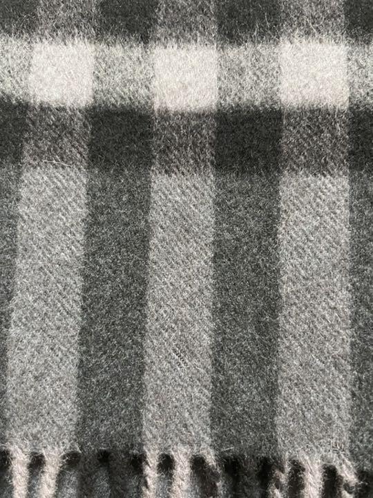 BURBERRY バーバリー マフラー カシミア100% チャコール 美品