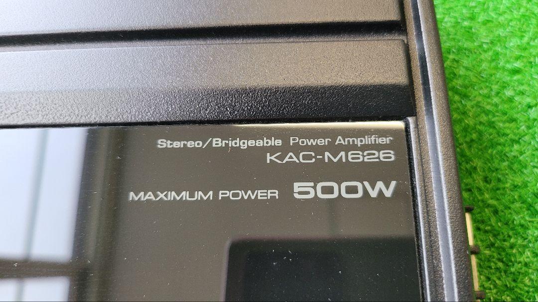 KENWOOD KAC-M626 パワーアンプ 500W カーオーディオ