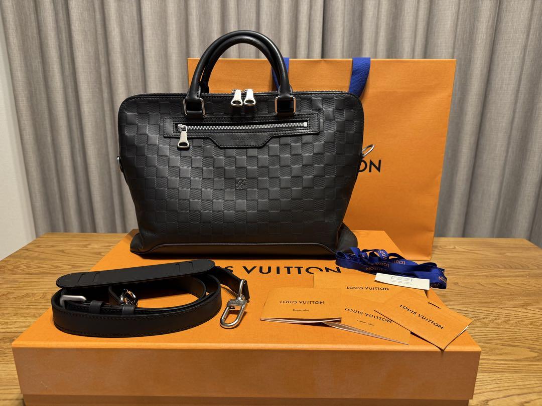Louis Vuitton ブラック ビジネスバッグ LOUIS VUITTON ビジネスバッグ ブラック - メルカリ