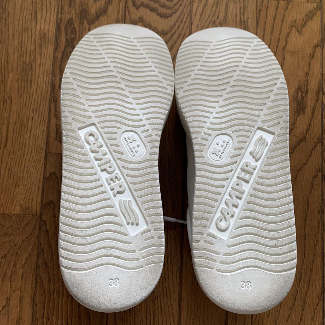 【美品】　カンペール　CAMPER TWINS レザー スニーカー 38