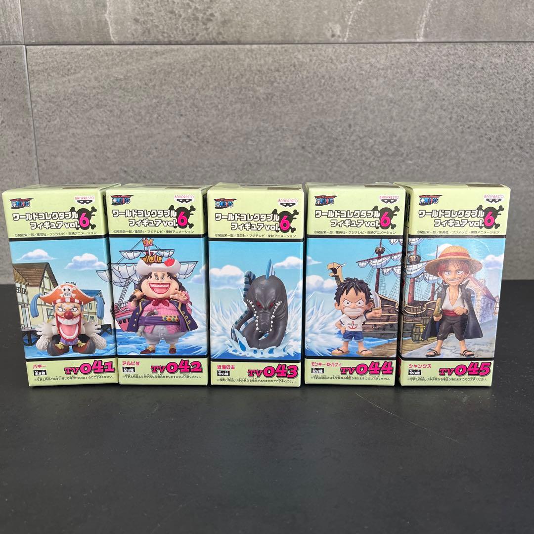 ワンピースワーコレ　ルフィ　６体セット ワンピース ワーコレ vol.6 5体セット 未開封 ルフィ シャンクス