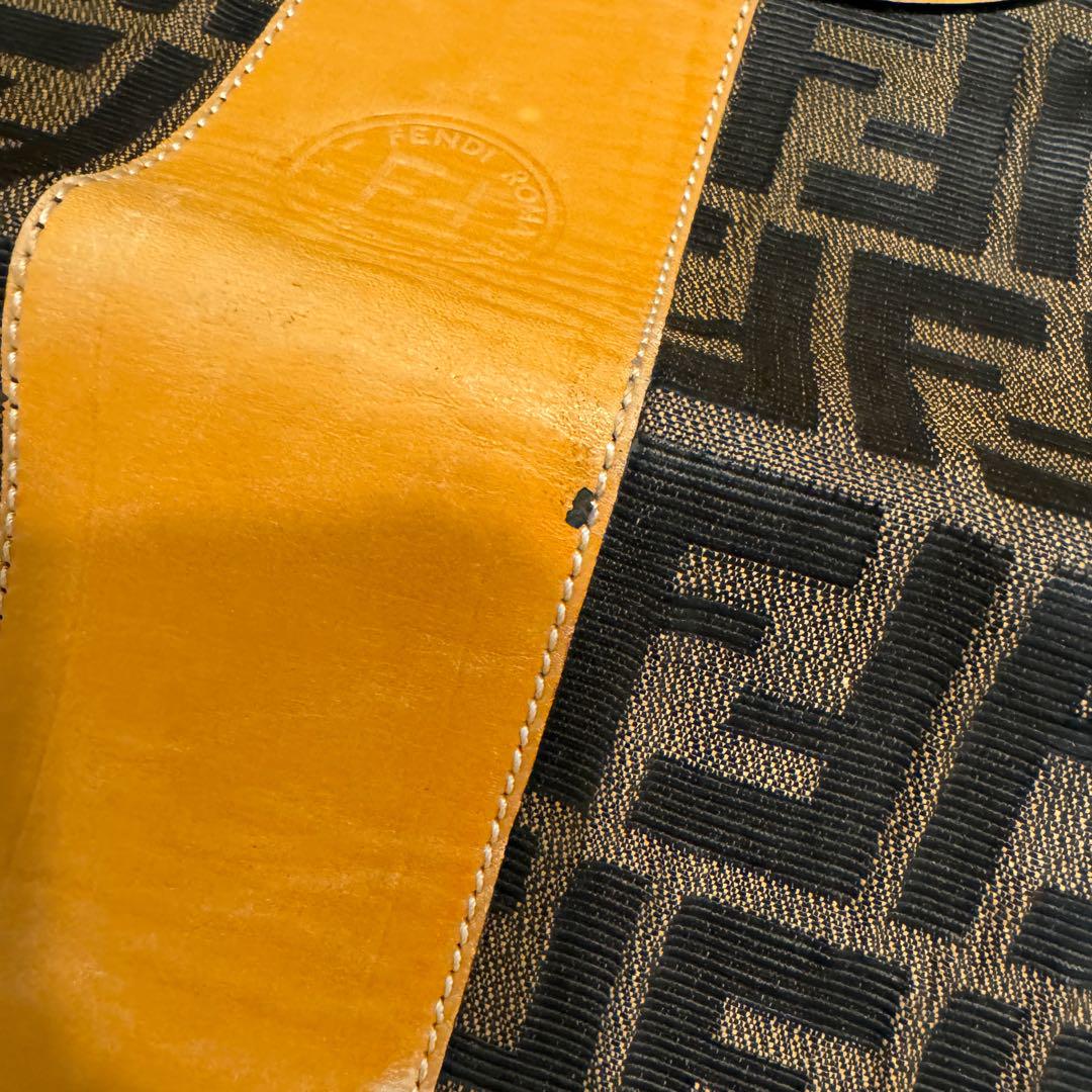 レア希少☆Vintage FENDI ズッカ柄 ハンドバッグ クラッチバッグ