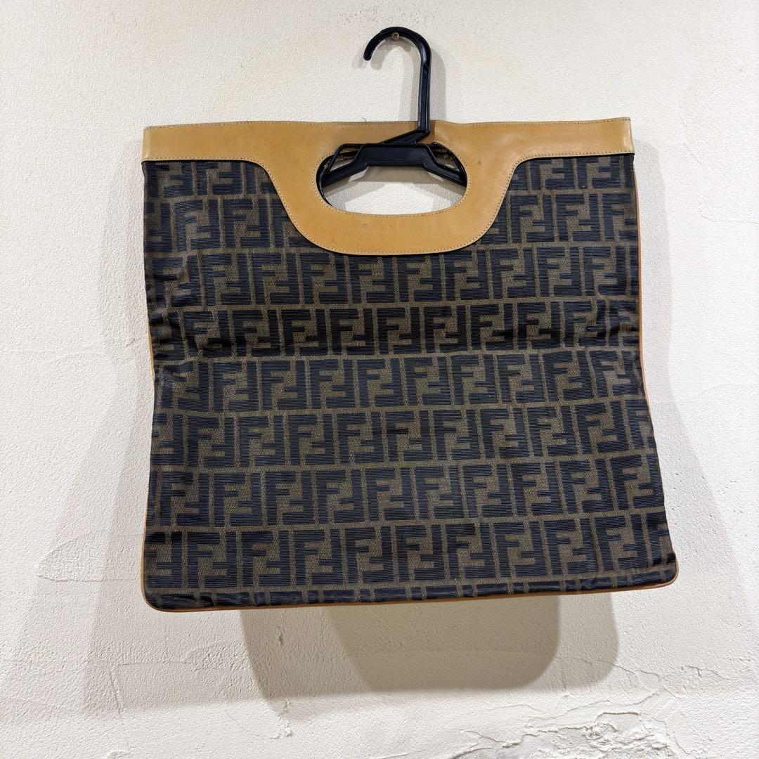 レア希少☆Vintage FENDI ズッカ柄 ハンドバッグ クラッチバッグ