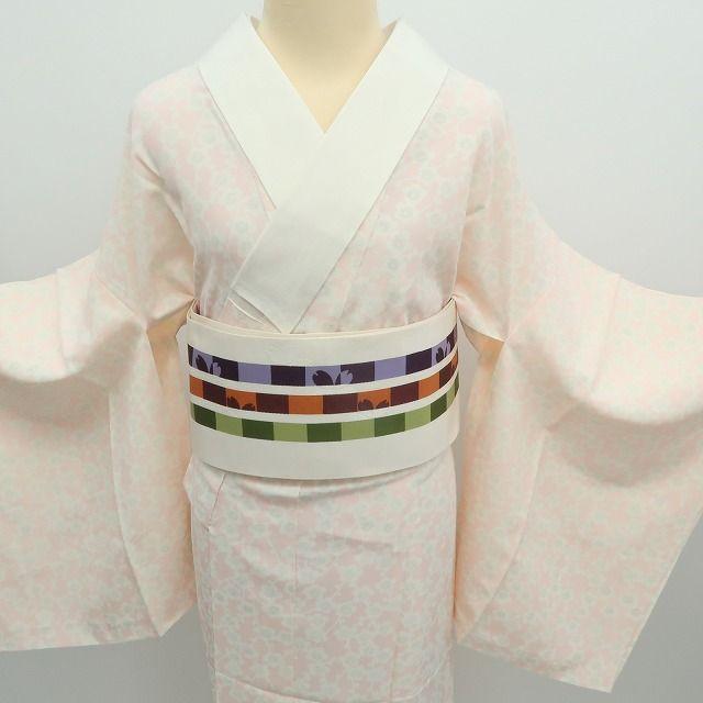 m665＊美品 正絹 梅 袖無双 手縫い仕立て 長襦袢