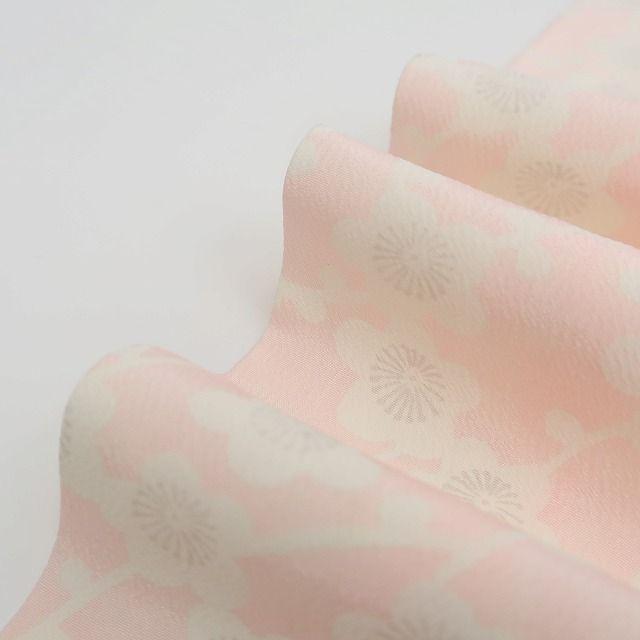 m665＊美品 正絹 梅 袖無双 手縫い仕立て 長襦袢