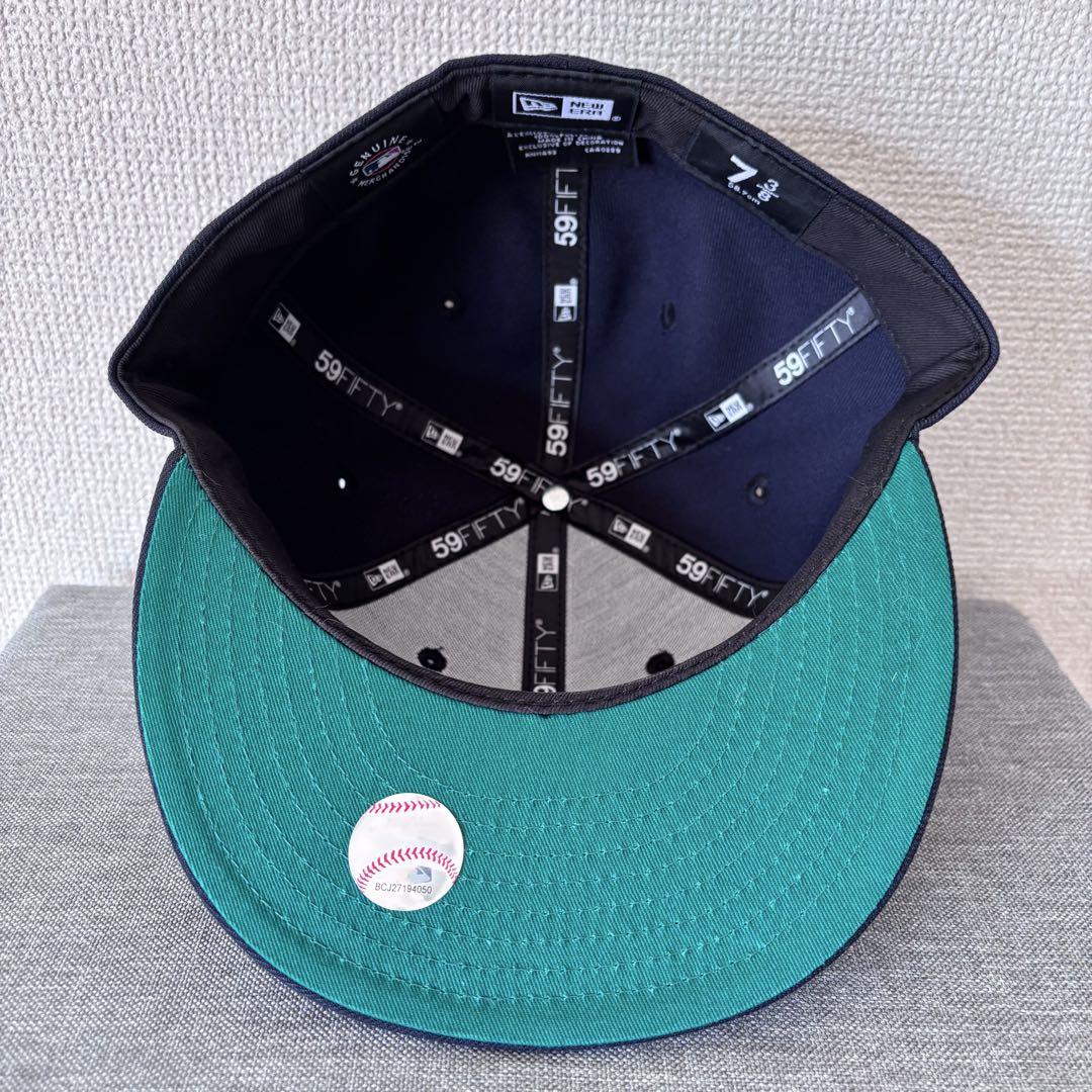 【海外限定】ニューエラ ロサンゼルスドジャース 59FIFTY グロウネイビー