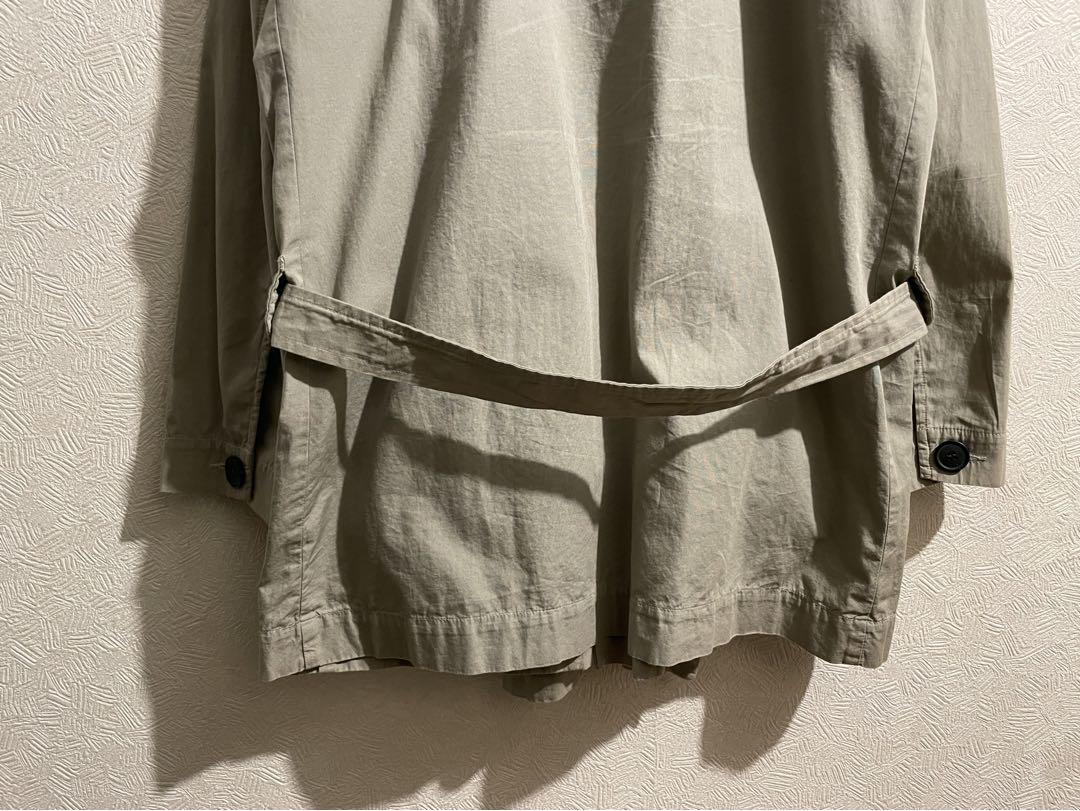 STEPHAN SCHNEIDER シフォン ドレープ フーデッド コート