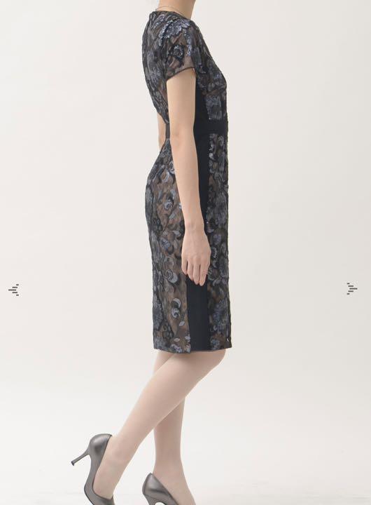 お得セール BCBG MAXAZRIA フラワー 刺繍 スパンコール 半袖 ワンピース fKkLx-m96640964971 超激安人気