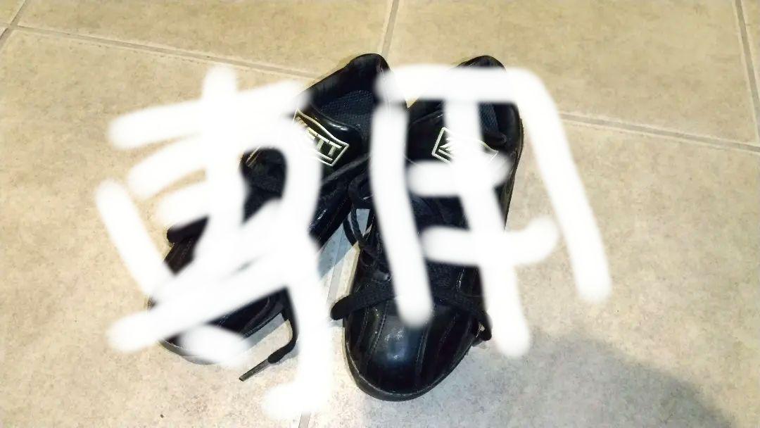 少年野球 スパイク ZETT ブラック 20cm
