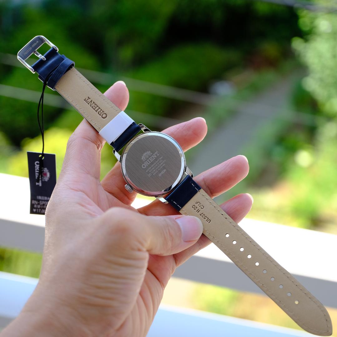 新品 ORIENT ダークブルー クラシック時計