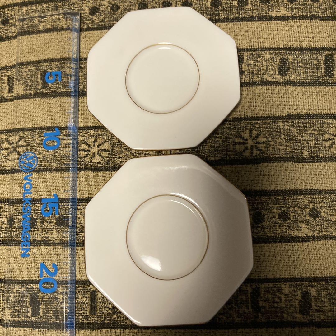 香蘭社    ペア八角皿  茶托