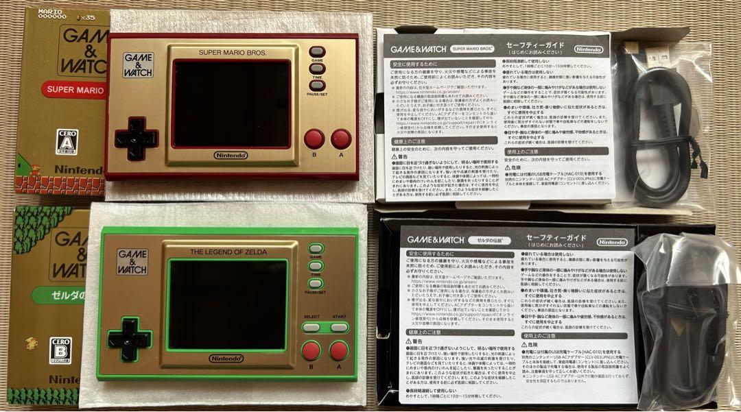 ゲーム&ウォッチ スーパーマリオBROS ゲーム＆ウォッチ ゼルダの伝説セット品