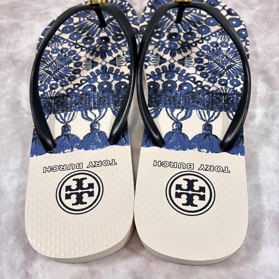 新品未使用 トリーバーチ♡ビーチサンダル トング プリント