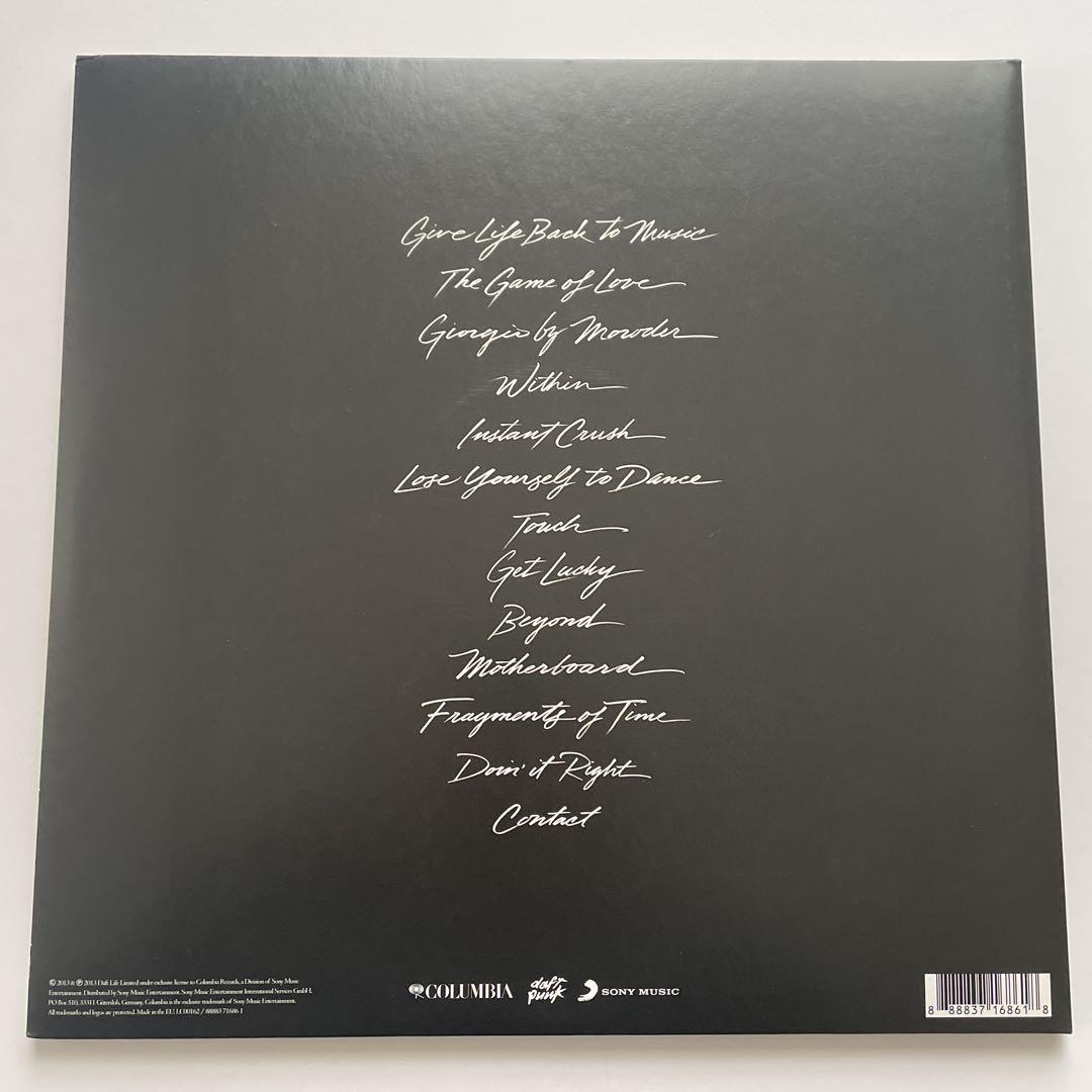 美品レコード　DAFT PUNK Random Access Memories