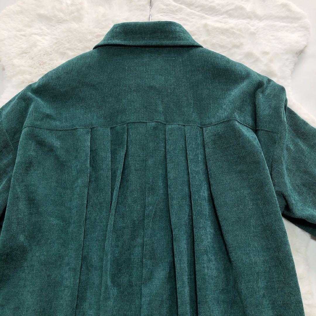 ScoLar*スカラー 襟付きロングワンピース コーデュロイ ロンドン柄 M ScoLar*スカラー 襟付きロングワンピース コーデュロイ ロンドン柄 M