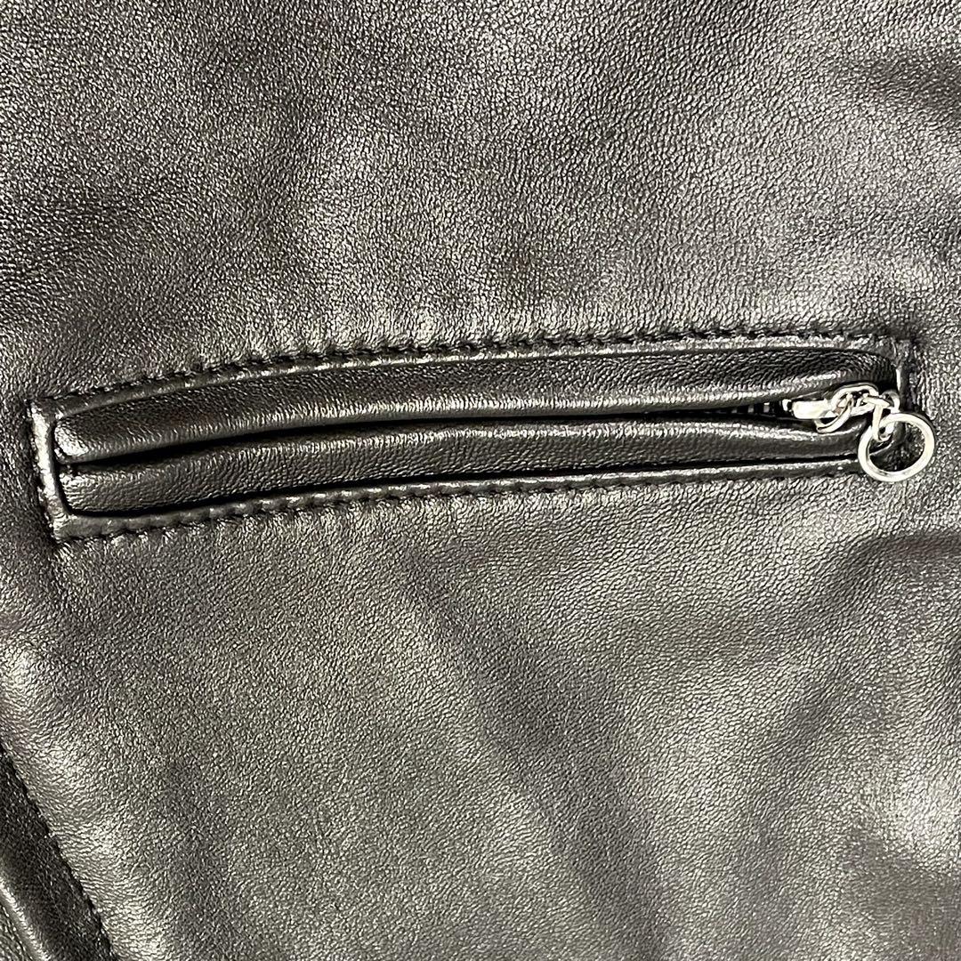 極美品 Schott ラムスキン CAFE RACER ライダースジャケット
