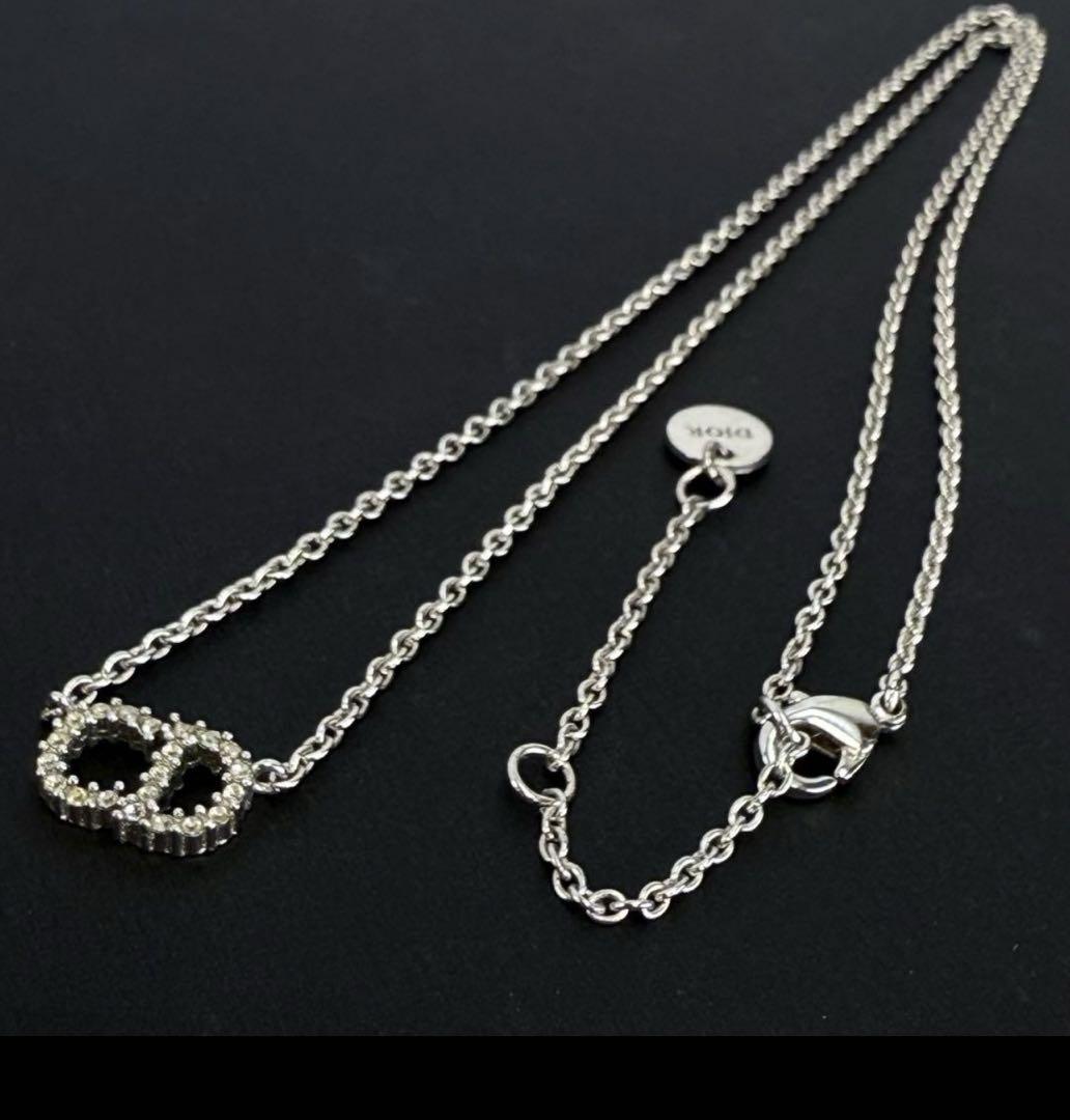 【美品☆現行】ディオール　CLAIR D LUNE ラインストーン　ネックレス