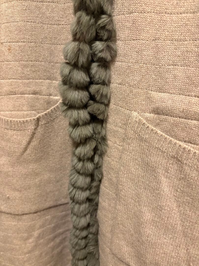 YVES SALOMON イヴサロモン ラビットファー コート 超高級 YVES SALOMON イヴサロモン ラビットファー コート 超高級