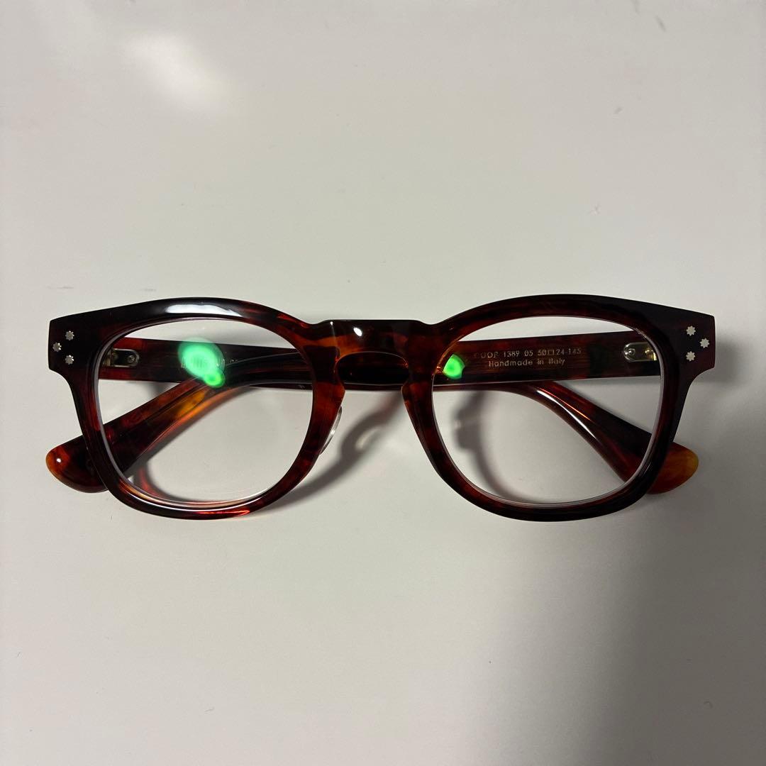 カトラーアンドグロス 1389 べっ甲柄 眼鏡 度付きレンズ 鼻盛り加工済み