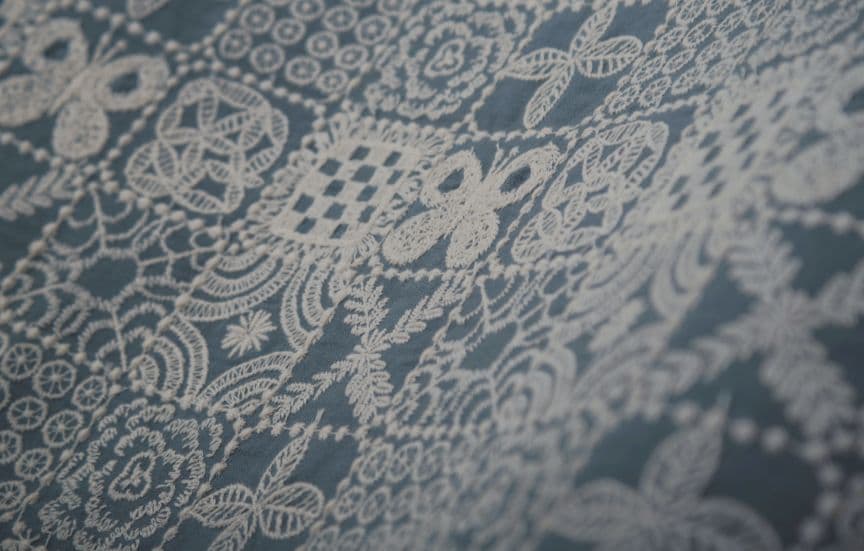 ミナペルホネン forest tile ブルー ハギレmina perhonen