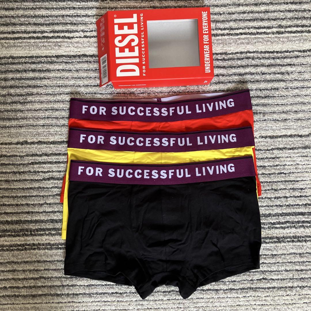 【未使用品】DIESEL ベルトロゴ ボクサーパンツ Sサイズ 3枚セット
