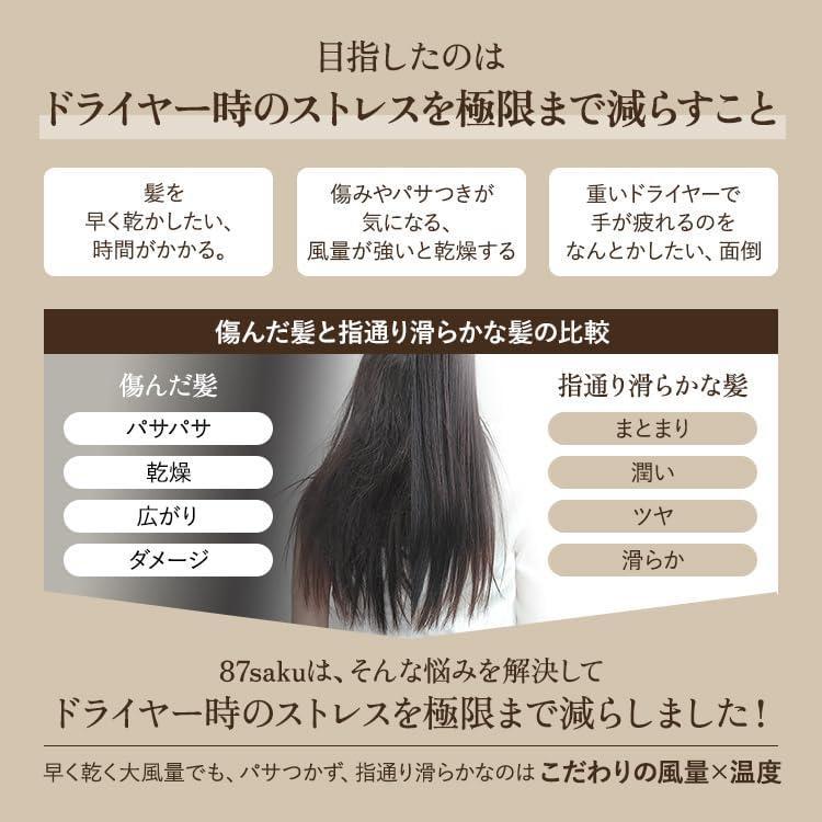 ヘアドライヤー 大風量