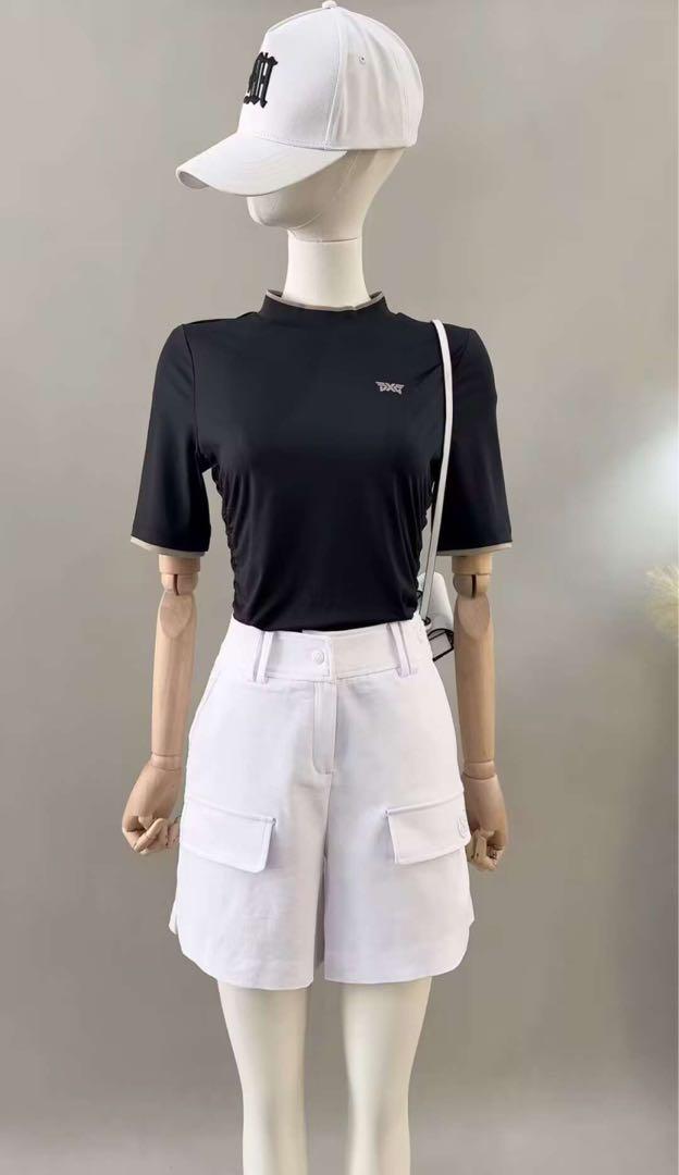 新品ゴルフウェアレディースシャツ·パンツ　2点セットS