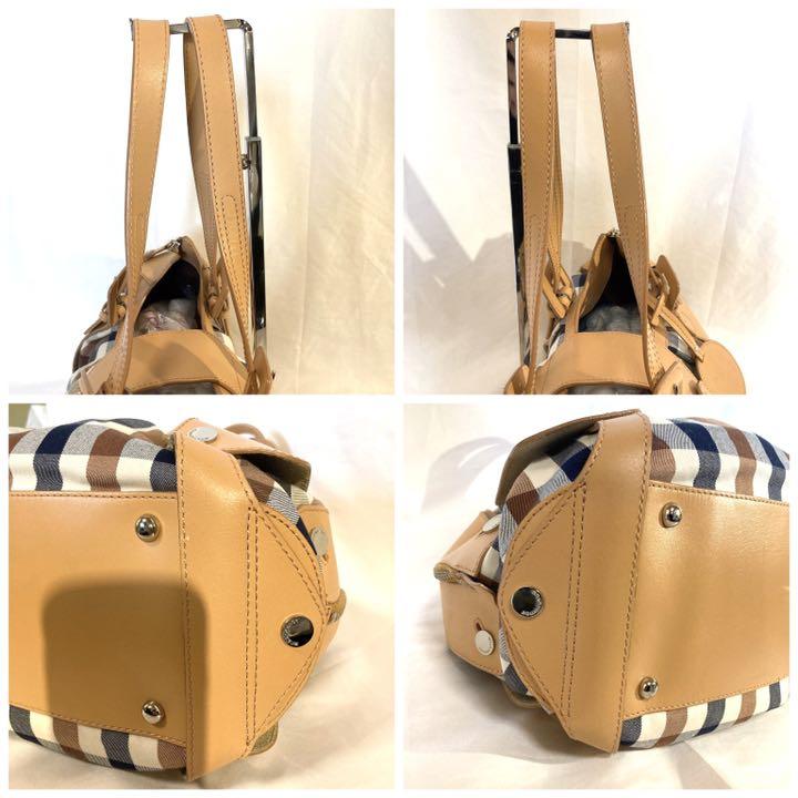 人気最安値 極美品 アクアスキュータム ハンドバッグ レザー キャンバス k8Cc9-m96669677797 お得高評価