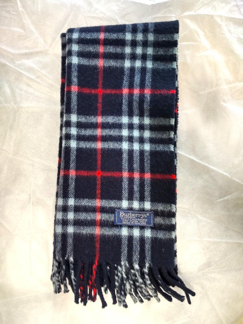 Burberrys　バーバリーズ　マフラー　カシミヤ100% Burberrys of London バーバリーズ カシミア100％ マフラー