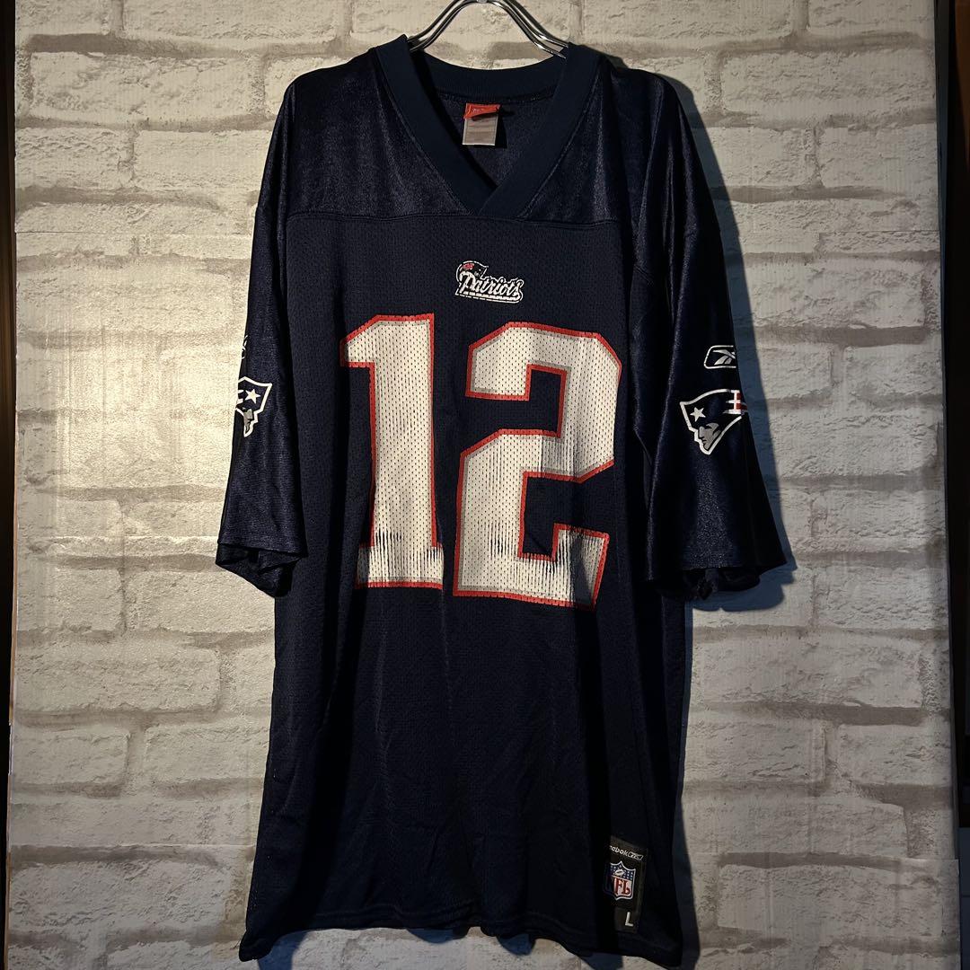 NIKE NFLペイトリオッツ ユニフォーム アメフトゲームシャツ ラバーロゴ NFL NIKE ナイキ ゲームシャツ ユニフォーム ペイトリオッツ