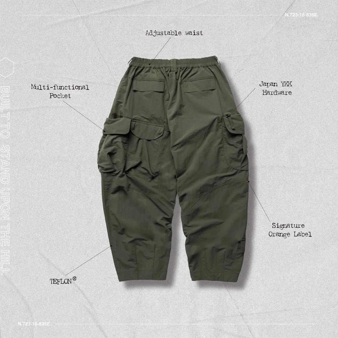 パンツ GOOPiMADE MT-03 Wide Cargo Pants Green