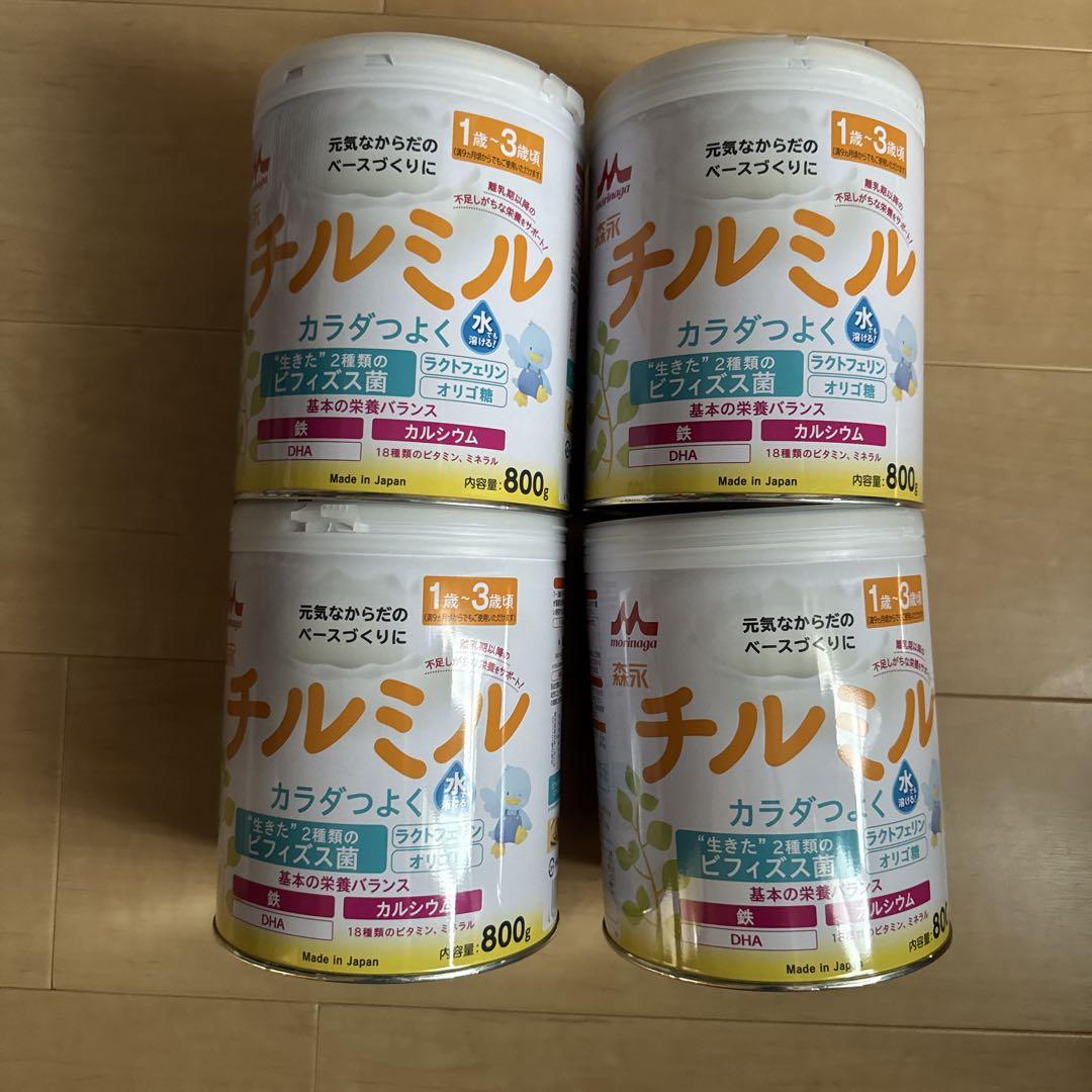 森永チルミル　フォローアップミルク　800g 4缶セット