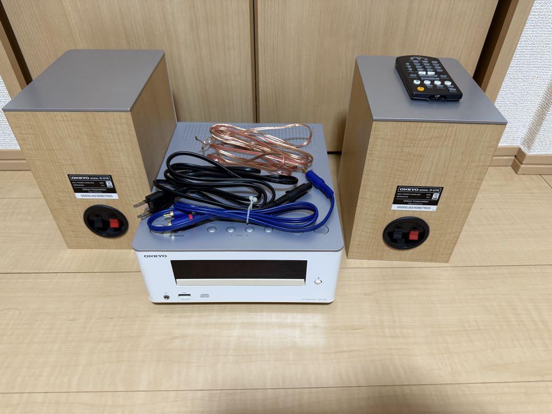 【美品】ONKYO CR-U1X CDコンポ Bluetooth リモコン付き ONKYO CR-U1X（X-U1X）CDコンポ Bluetoothリモコン付き