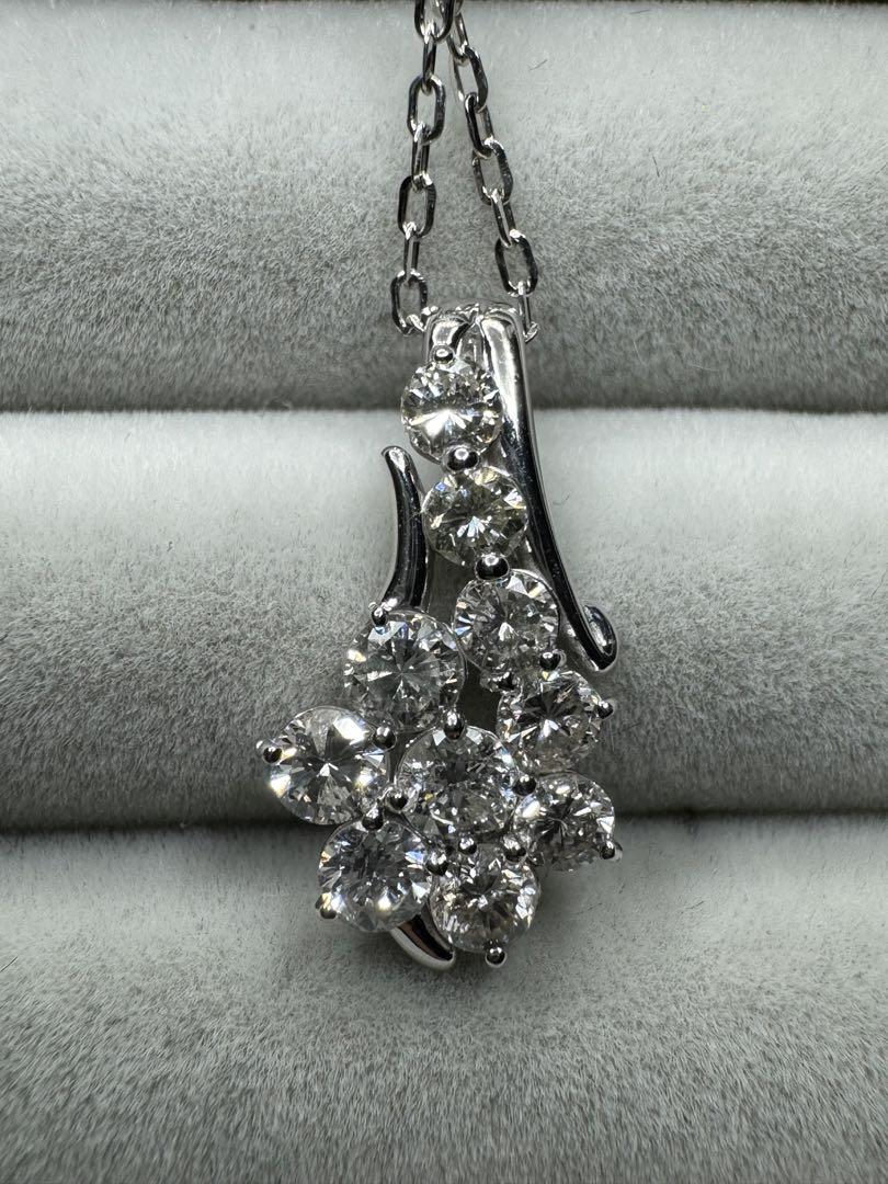 D1.03ct ダイヤモンド　プラチナ　ネックレス　45cm