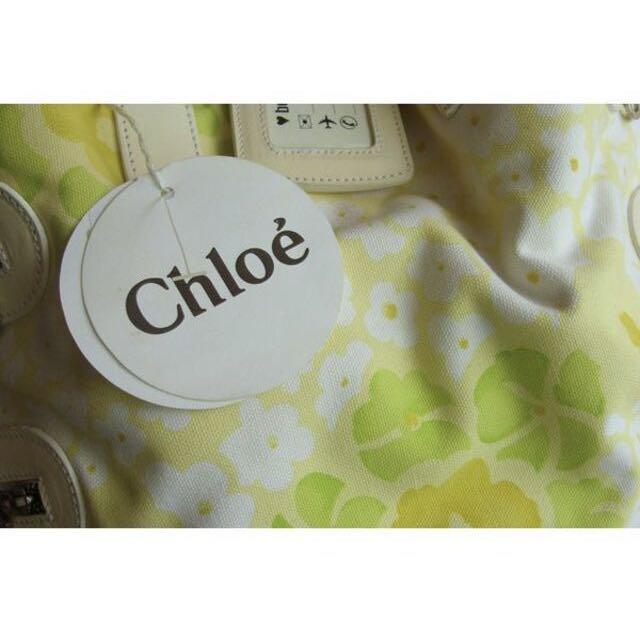 Chloe クロエ キャンバス 3WAY 花柄 ショルダーパック トートバッグ