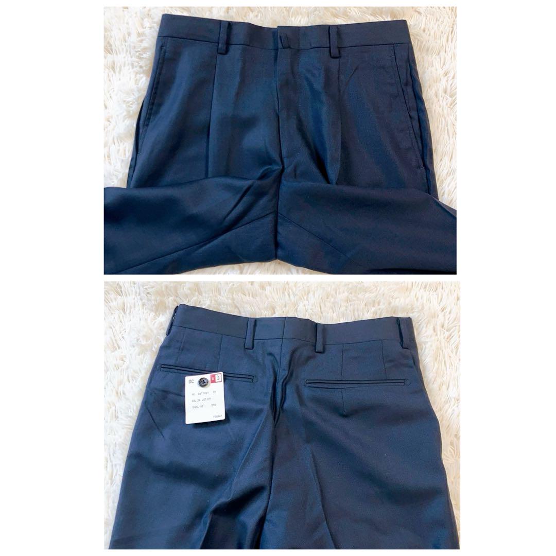 【未使用・タグ付】ダーバン　スーツ　Loro Piana　A3　ネイビー
