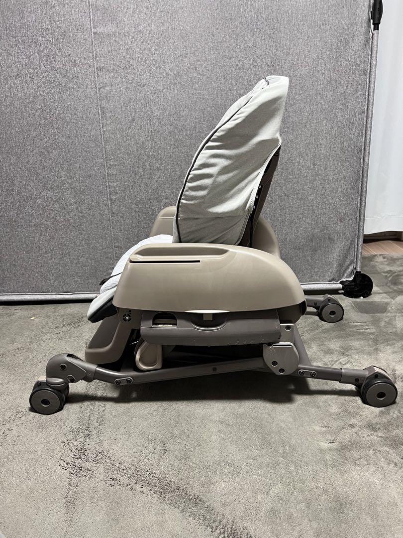 【Combi】ベビーステーション　ヒッコリーグレー　ハイローチェア