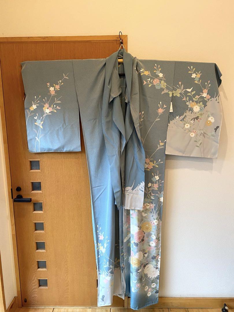 京友禅 新品 訪問着 【未仕立】