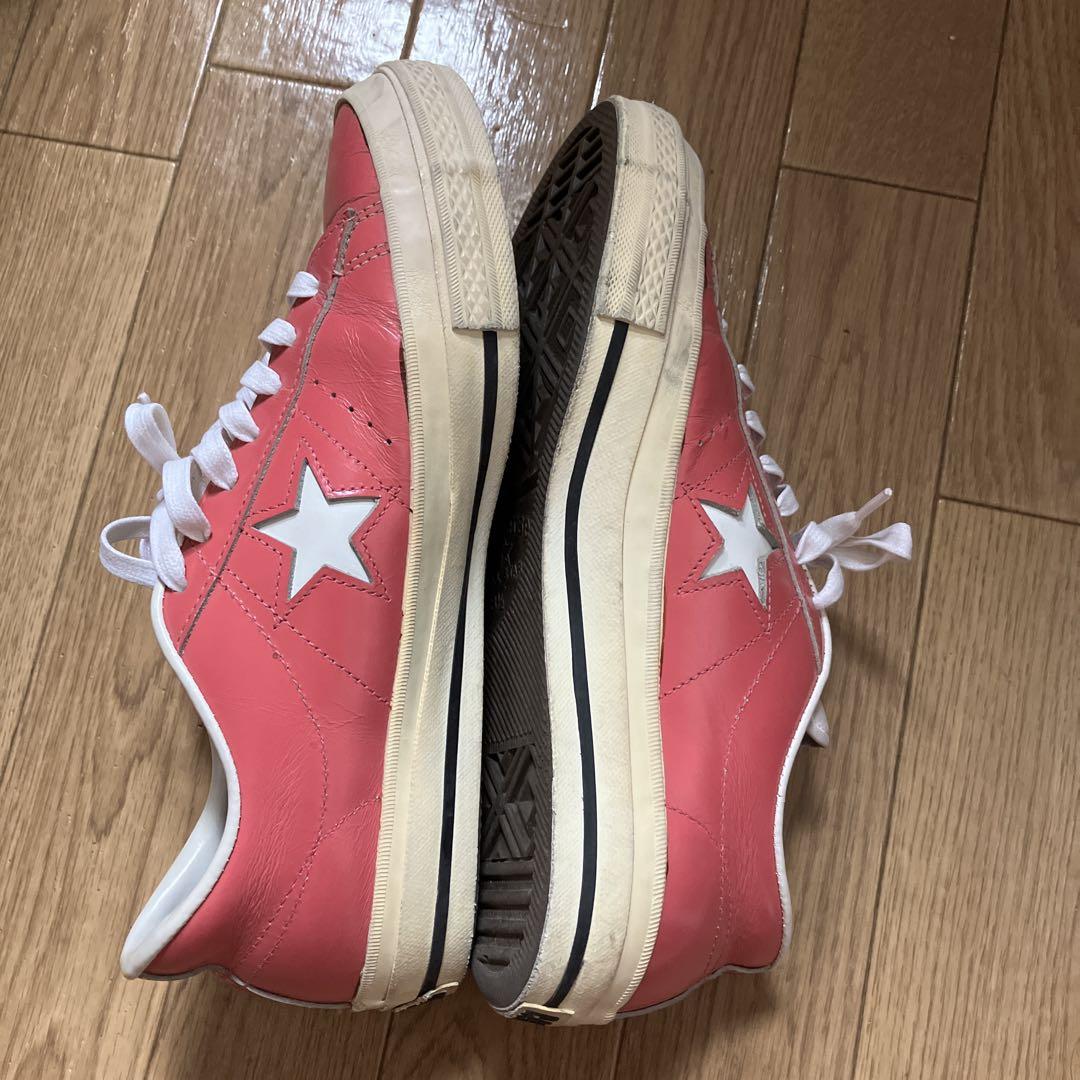 ワンスター　レザー　ピンク　CONVERSE