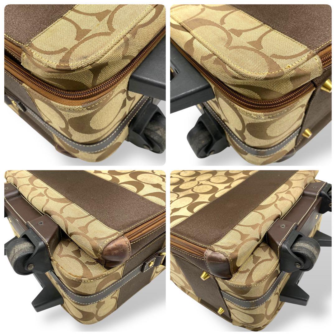 coach コーチ　キャリーケース　旅行　シグネチャー　キャンバス 大容量 coach コーチ キャリーケース 旅行 シグネチャー キャンバス 大容量