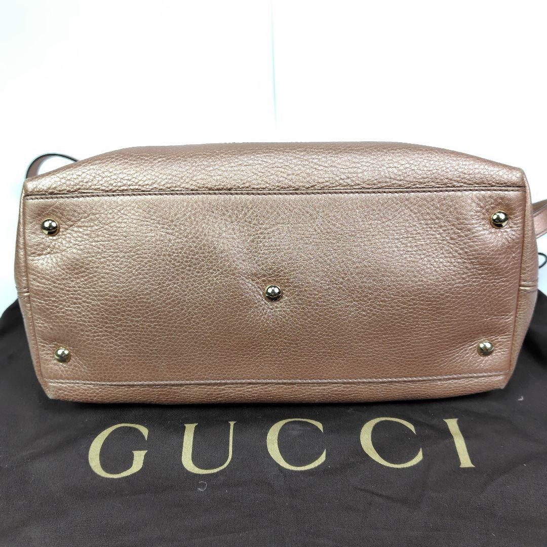 希少✨ グッチ ソーホー 2WAY ショルダーバッグ メタリック