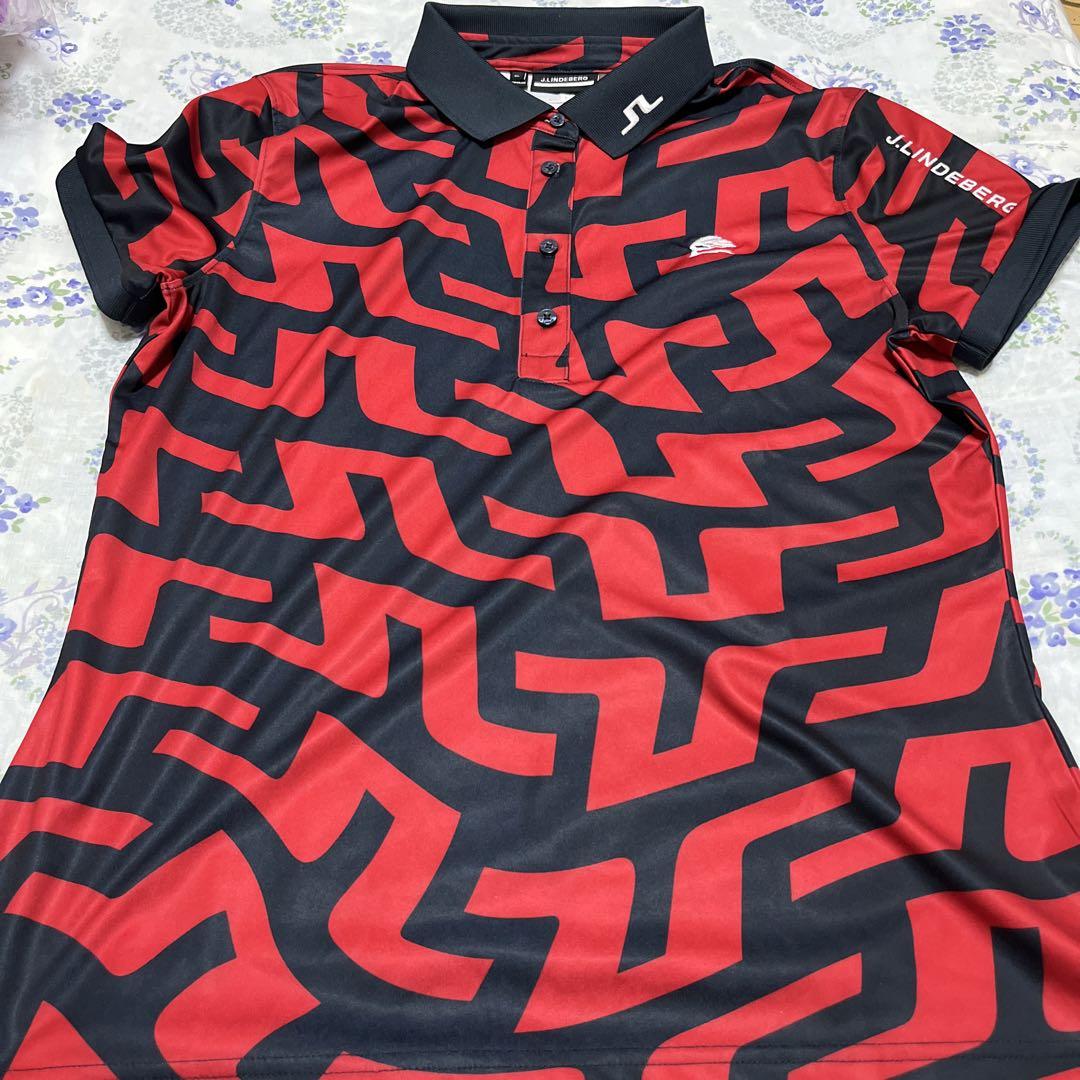 ジェイリンドバーグ J.LINDEBERG ブリッジプリント 半袖ポロシャツ