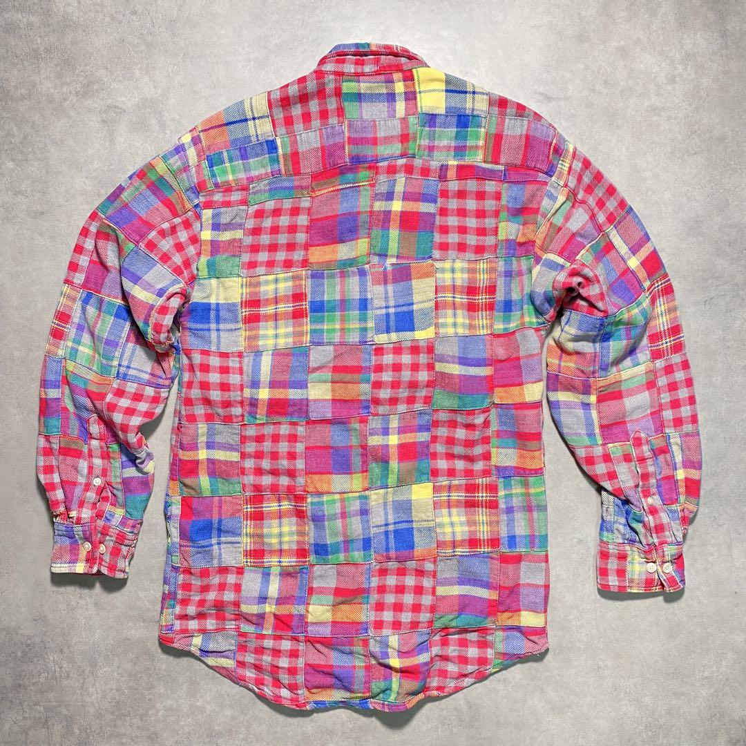 90s OLDGAP オールドギャップ パッチワークシャツ Mサイズ