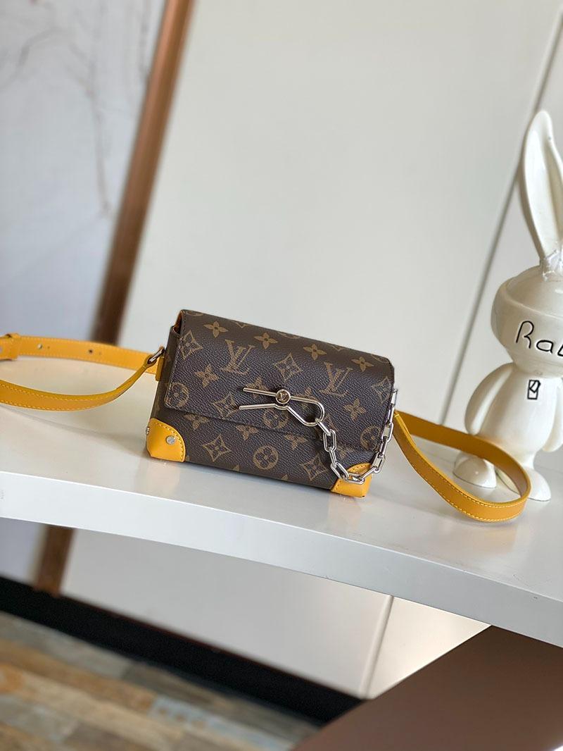 Louis Vuitton ショルダーバッグ ブラウン/イエロー LOUIS VUITTON - 【5gc3558-b-h】ルイヴィトン ショルダーバッグ