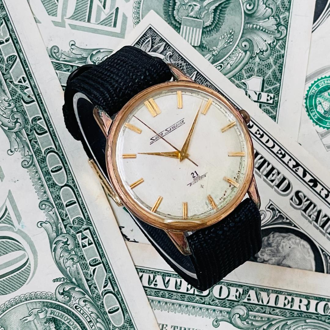 腕時計メンズ動作良好セイコーSEIKOスカイライナー手巻き6102-8000中古