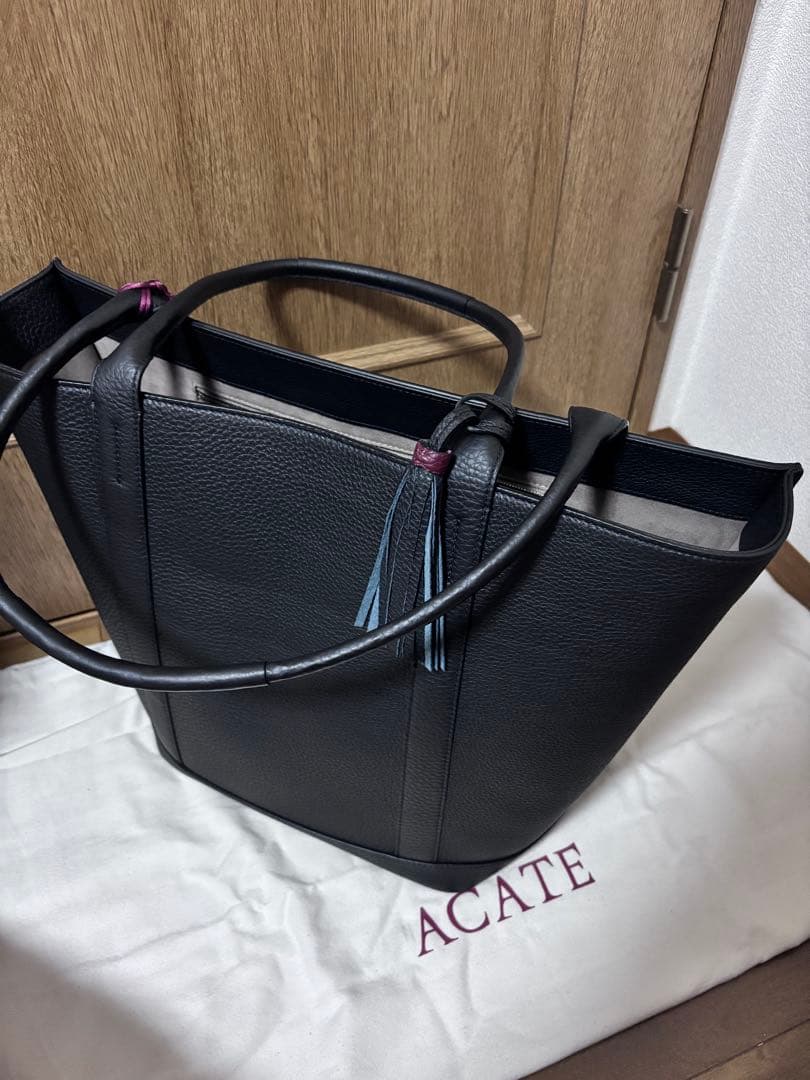 新品 ACATE VENTO​（ヴェント）​BLACK レザートート イタリア製