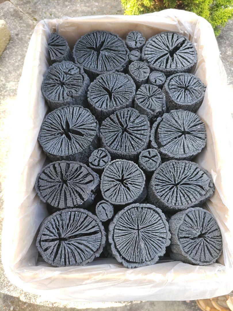 伊予の切炭 】約6kg 菊炭 黒炭 太め - メルカリ