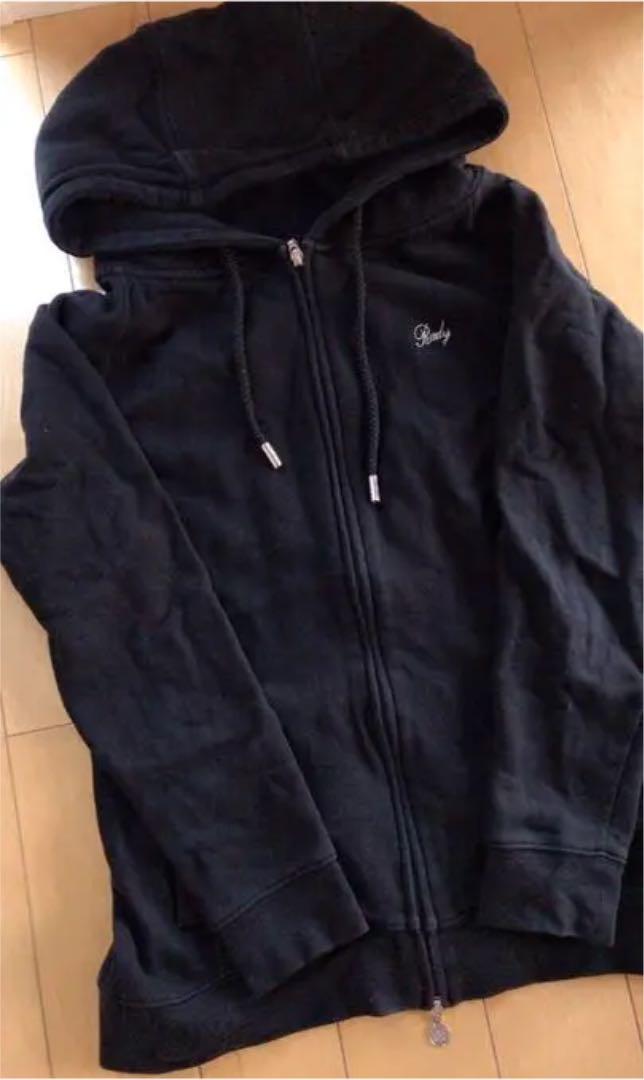 Radyファー付きブラックパーカー rady パーカー 139 スウェット 黒 レディー
